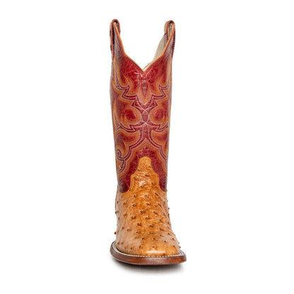 Hondo Women’s Cowgirl Boots 13" Umber Exotic Ostrich 3321L