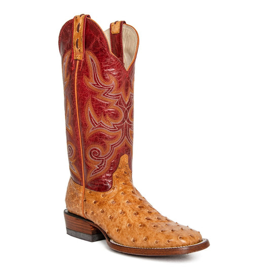 Hondo Women’s Cowgirl Boots 13" Umber Exotic Ostrich 3321L