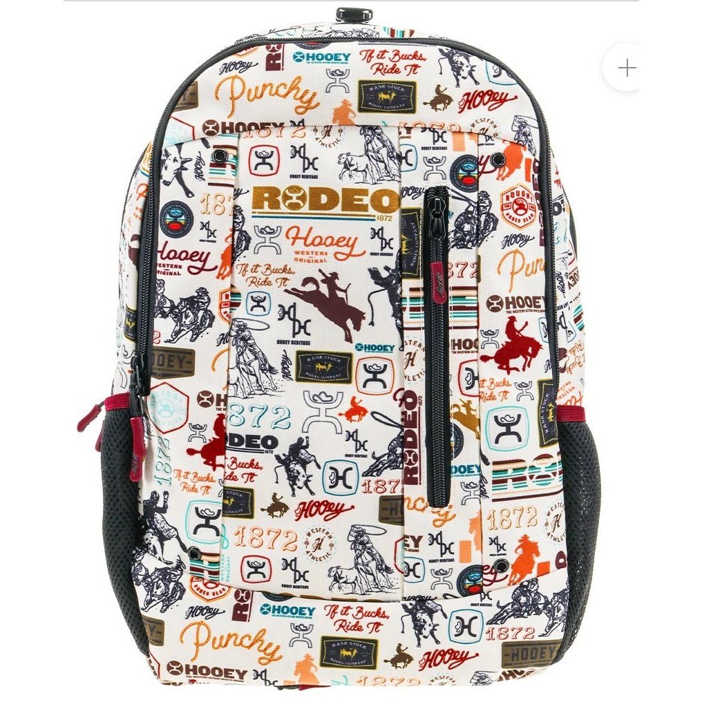 Backpack With Rodeo Design Hooey Backpack “Rockstar” Cream Rodeo Pattern With Black Accents – Wei ...