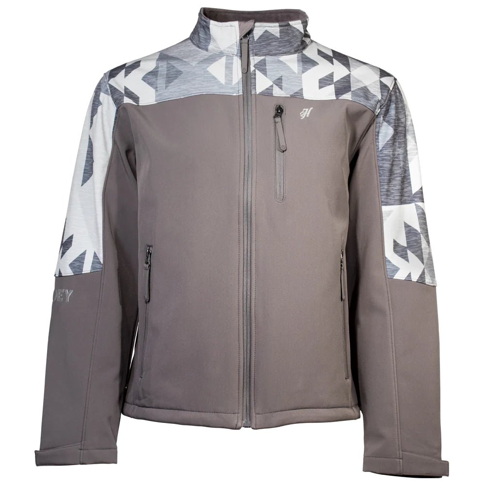 Boys Softshell Jacket Hooey Boy's Softshell Jacket Charcoal- – Wei's Western Wear
