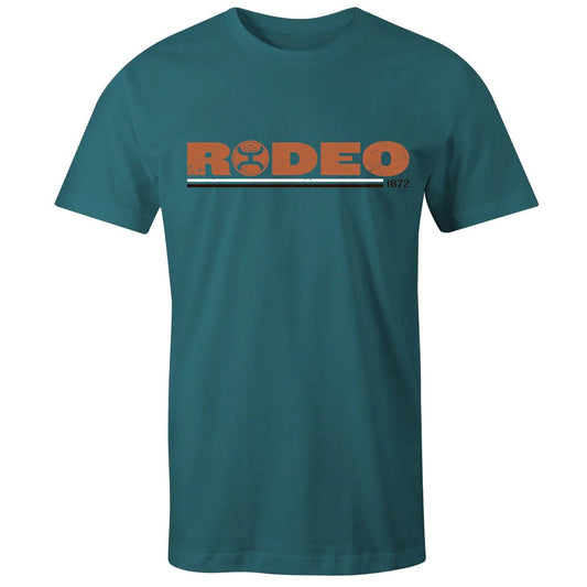 Hooey Men's T-Shirt "Rodeo" Teal Heather HT1532TL