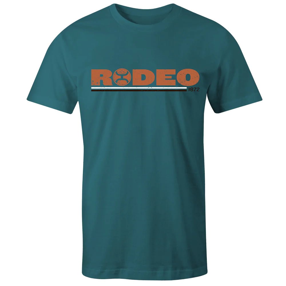 Hooey Men's T-Shirt "Rodeo" Teal Heather HT1532TL