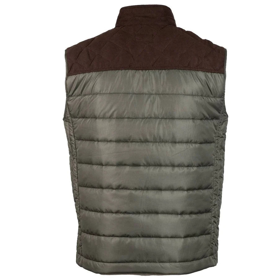 Hooey Men’s Vest Packable Olive/Brown HV097OLBR