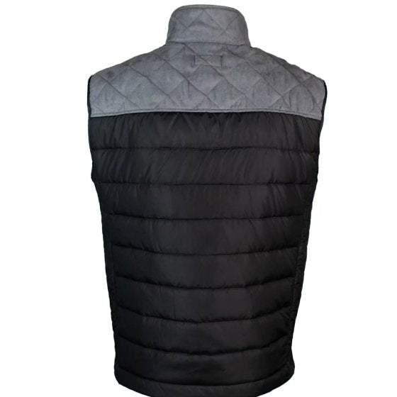 Hooey Men’s Vest Quilted Packable Zipper Pockets HV097BKCH - Clearance