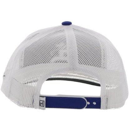 Hooey Unisex Ball Cap Mid Profile Curved Bill Navy/White 2216T-NVWH