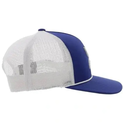 Hooey Unisex Ball Cap Mid Profile Curved Bill Navy/White 2216T-NVWH