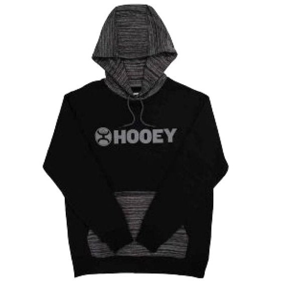 Hooey Unisex Hoodie Lock-Up Double Lined Hood HH1191BK