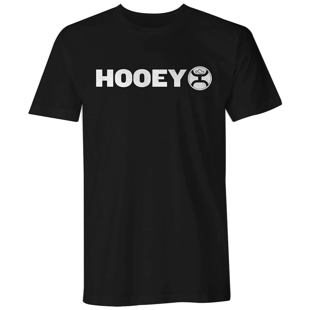 Hooey Unisex T-Shirt “Lock Up” Logo HT1407BK-Clearance