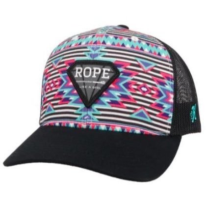 Hooey Women's Cap Snapback Curved Bill Rope Like A Girl