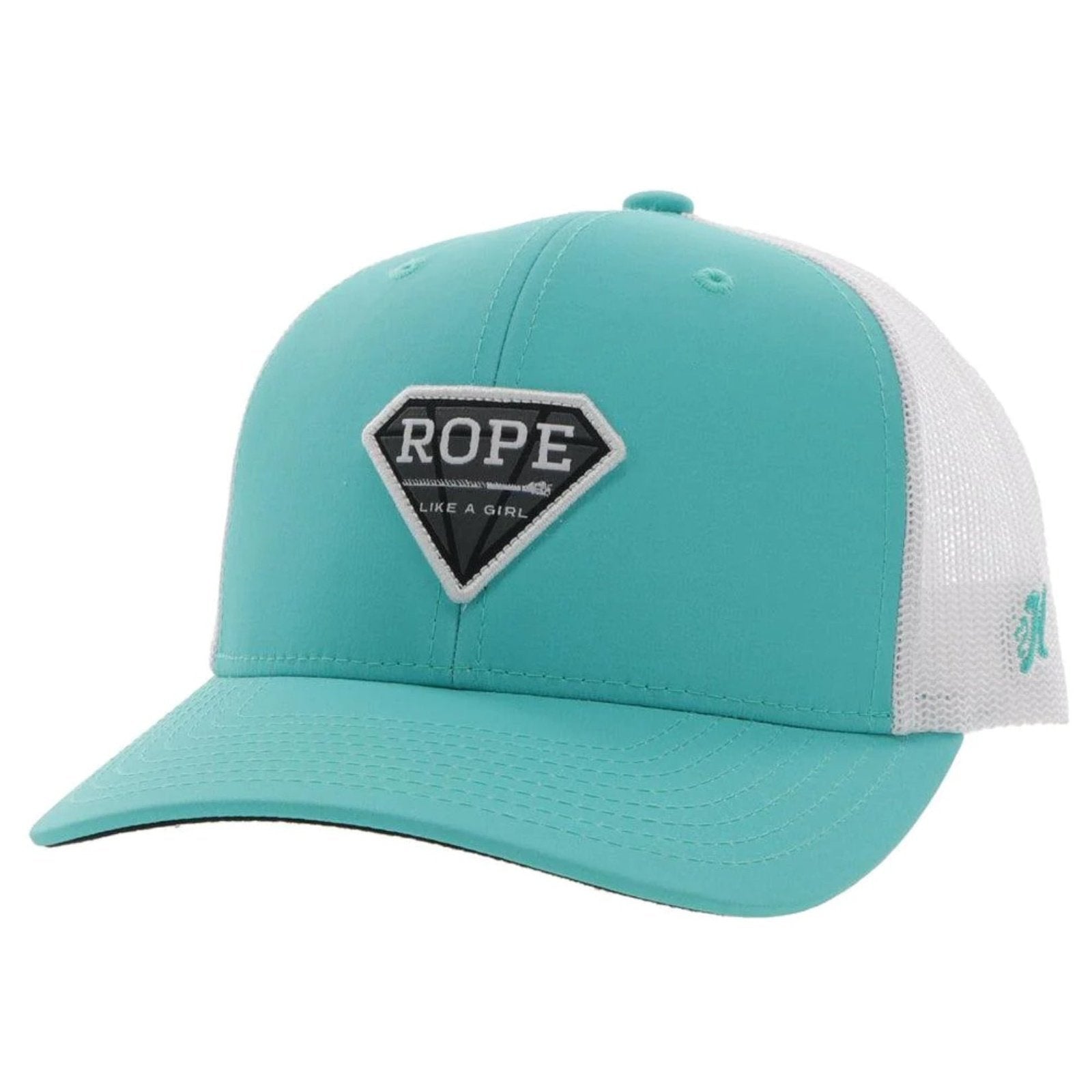 Hooey Women's “Rope Like A Girl” Cap Trucker Panel Curved