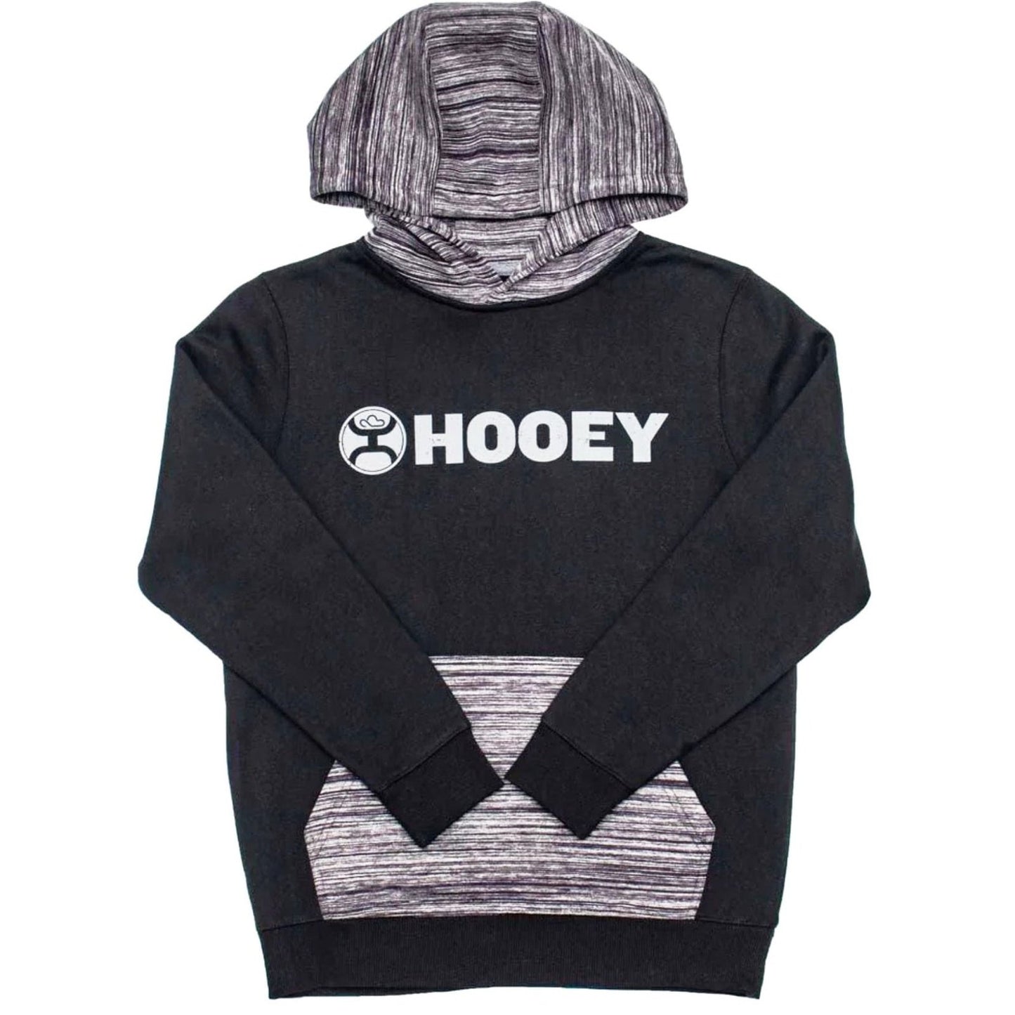 Hooey Youth Hoodie Lock-Up Double Lined HH1191BK - Hooey