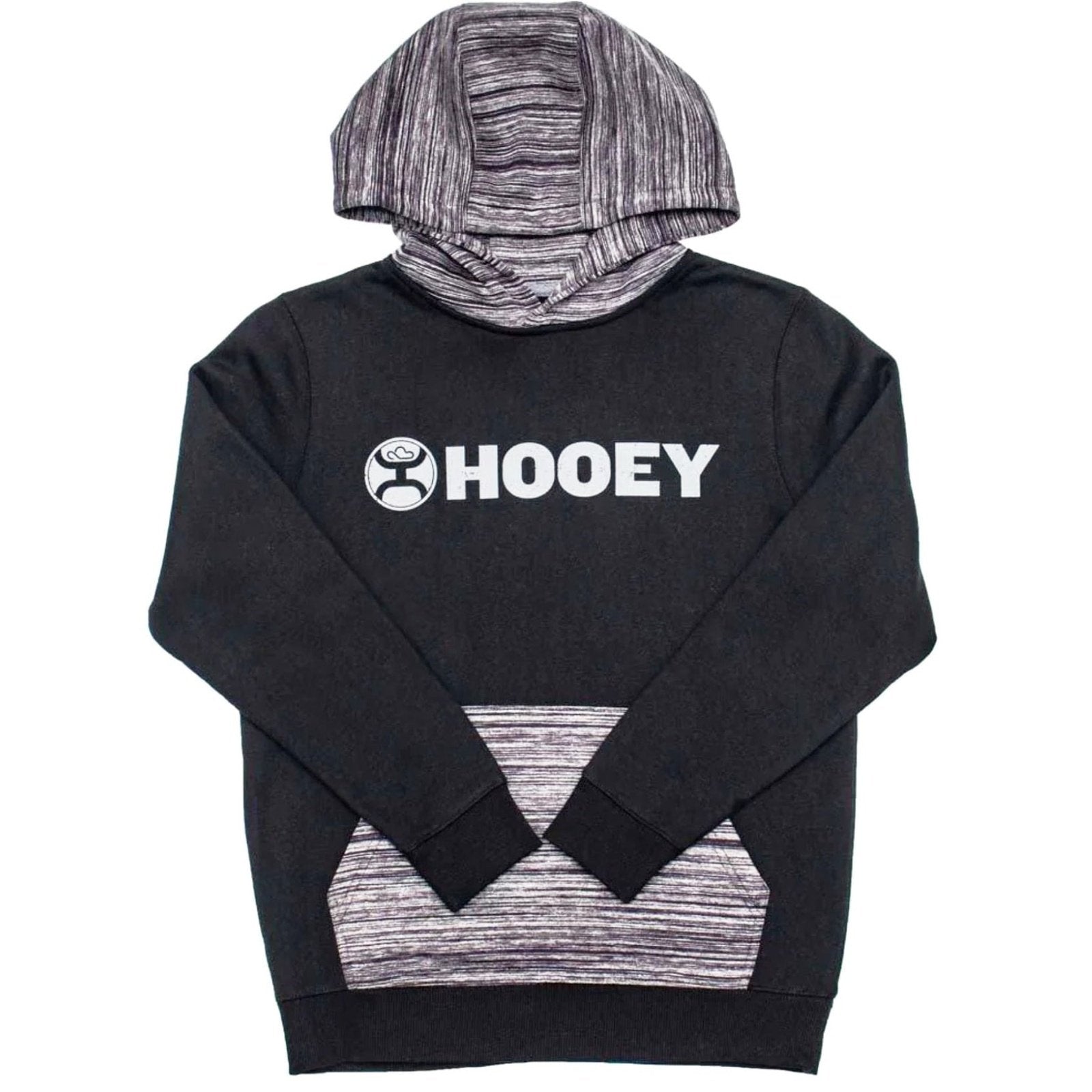 Hooey Youth Hoodie Lock-Up Double Lined HH1191BK-Clearance