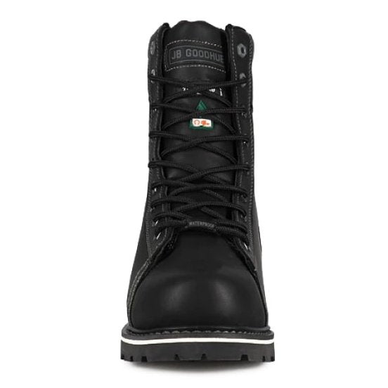 JB Goodhue Men's Work Boots 8" Rigger CSA Steel Toe Waterproof Black 07885 - JB Goodhue