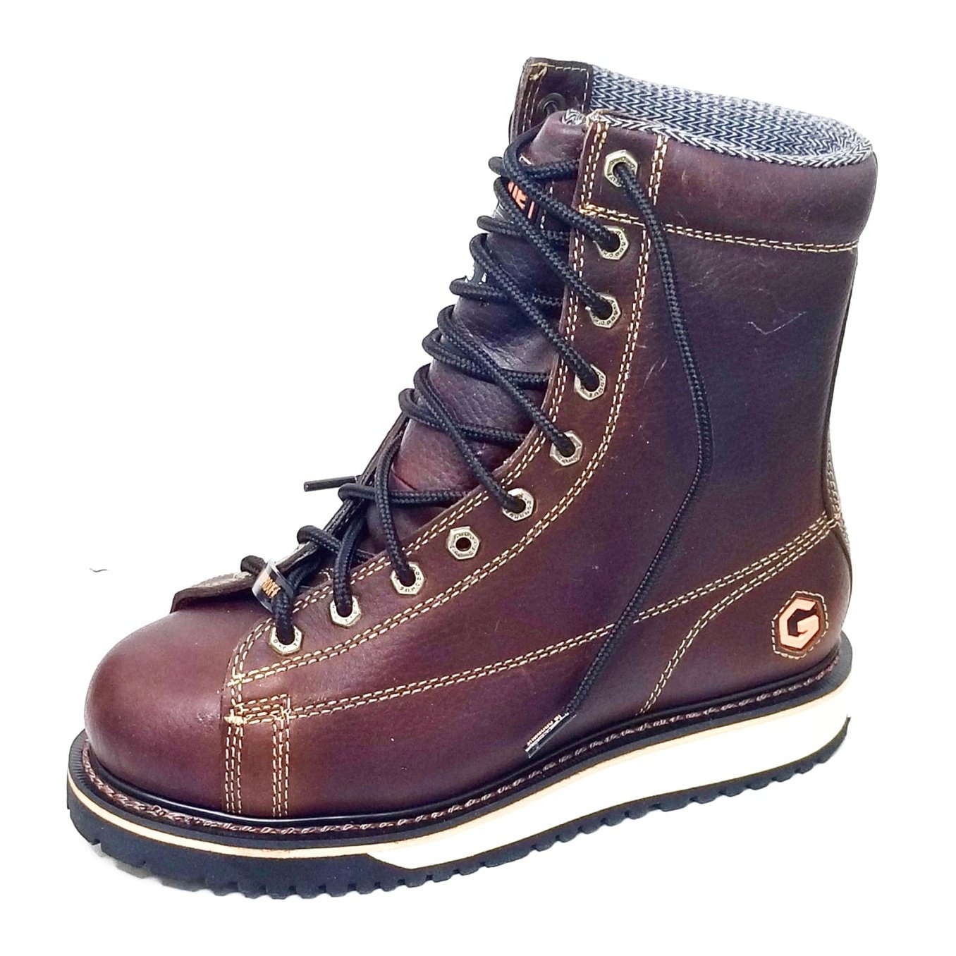 JB Goodhue Men's Work Boots 8" Rigger Waterproof Steel Toe 07887 - JB Goodhue