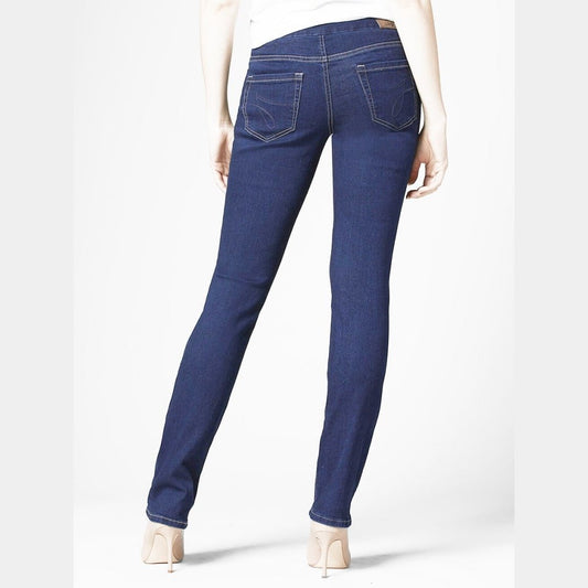 Jag Women’s Jeans Pull-On Peri Mid Rise Straight Leg J2115459INK - Jag