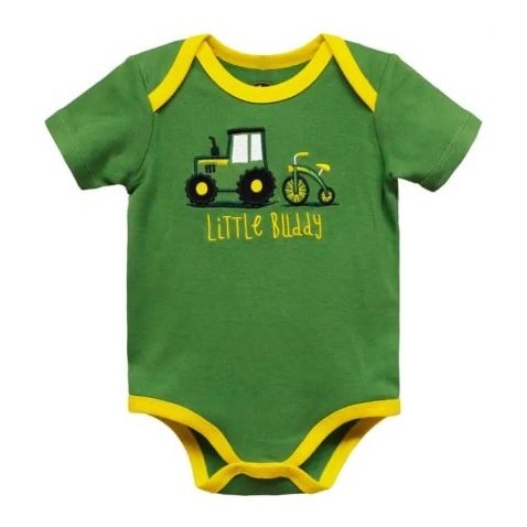 John Deere Boy’s Onesie Little Buddy J3B184GN