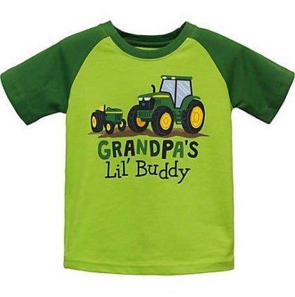 John Deere Boy’s Shirt Grandpa’s Lil’ Buddy J1T988GT - CLEARANCE