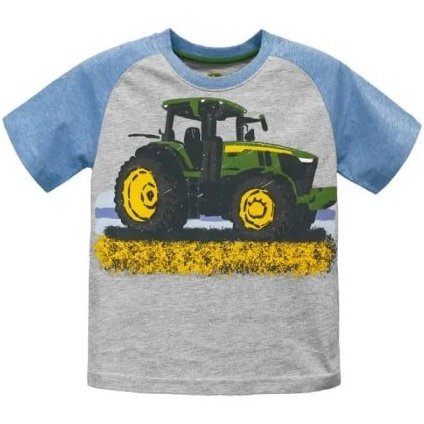 John Deere Boy's Shirt Raglan Sleeve Tractor J3T314HC - John Deere
