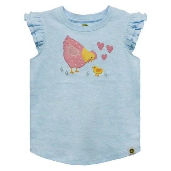 John Deere Girl’s Shirt Chicken Graphic J1T487BT