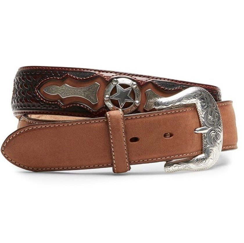 Justin Men’s Belt Leather Odessa Star C10765