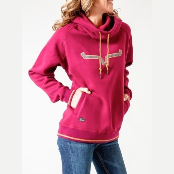 Kimes Ranch Women’s Hoodie Two Scoop Wine - Kimes Ranch