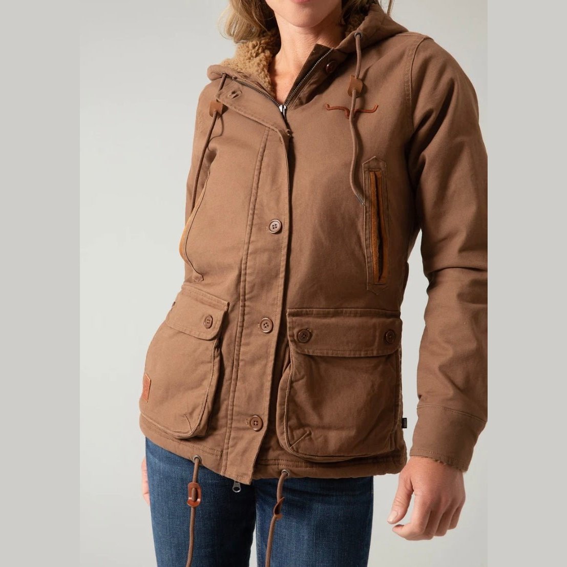 Kimes Ranch Women's Jacket Anorak Cool Weather Black, Rust or Brown 842606152154