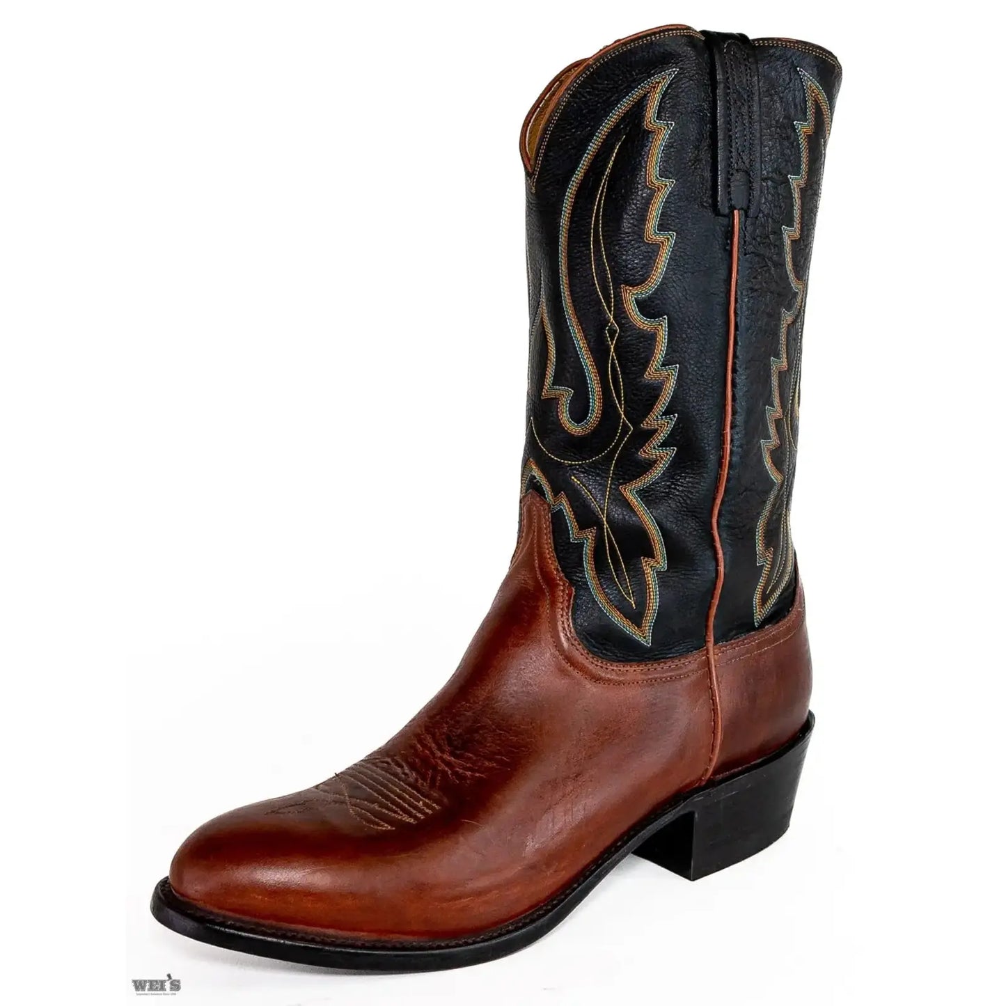 Lucchese 1883 Men's Cowboy Boots 13" Calfskin 2-Toned N1510 R4-EE