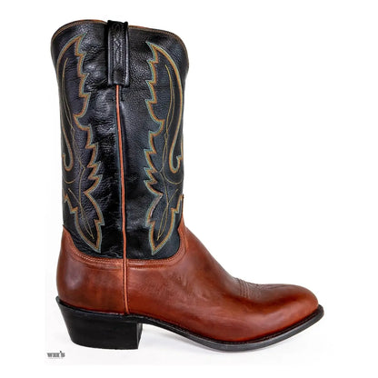 Lucchese 1883 Men's Cowboy Boots 13" Calfskin 2-Toned N1510 R4-EE