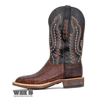Lucchese 1883 Men's Cowboy Boots 13" Exotic Caiman/Ox CX1060.W8 - Lucchese Boots