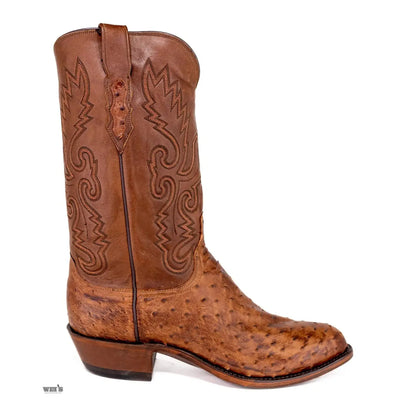 Lucchese 1883 Men's Cowboy Boots 13" Exotic Ostrich N1062 R4-EE