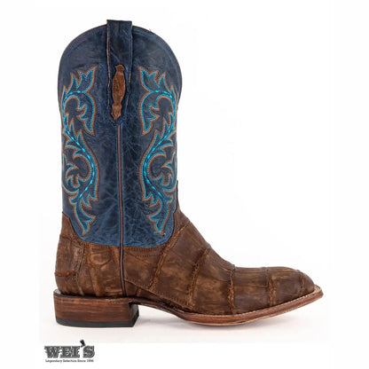 Lucchese Men's Cowboy Boot 12" Exotic Gator Wide Square Toe M4344