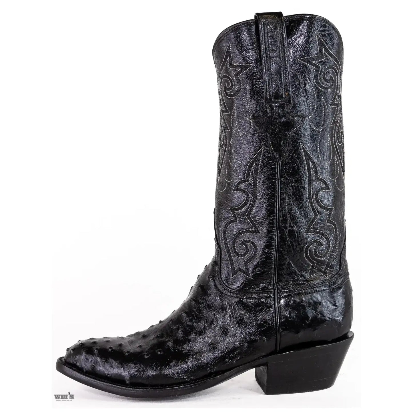 Lucchese Men's Cowboy Boots 13" Exotic Ostrich Medium Round Toe E2018.64