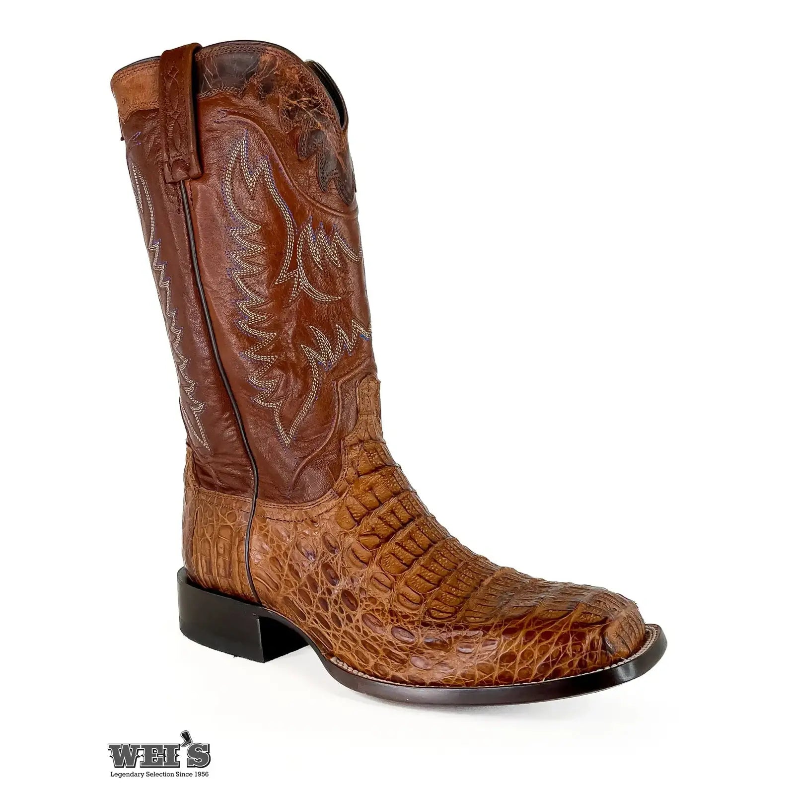 Lucchese Men s Cowboy Boots 13 Rhys Exotic Caiman Hornback M4548 Wei s Western Wear
