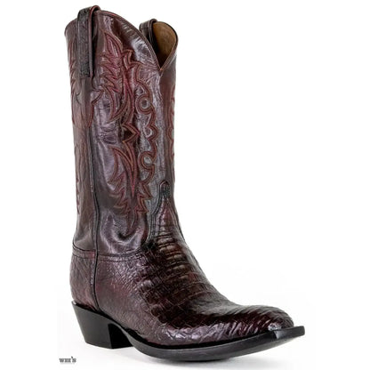 Lucchese Cowboy Boots 14" Exotic Caiman/Buffalo E2114.13