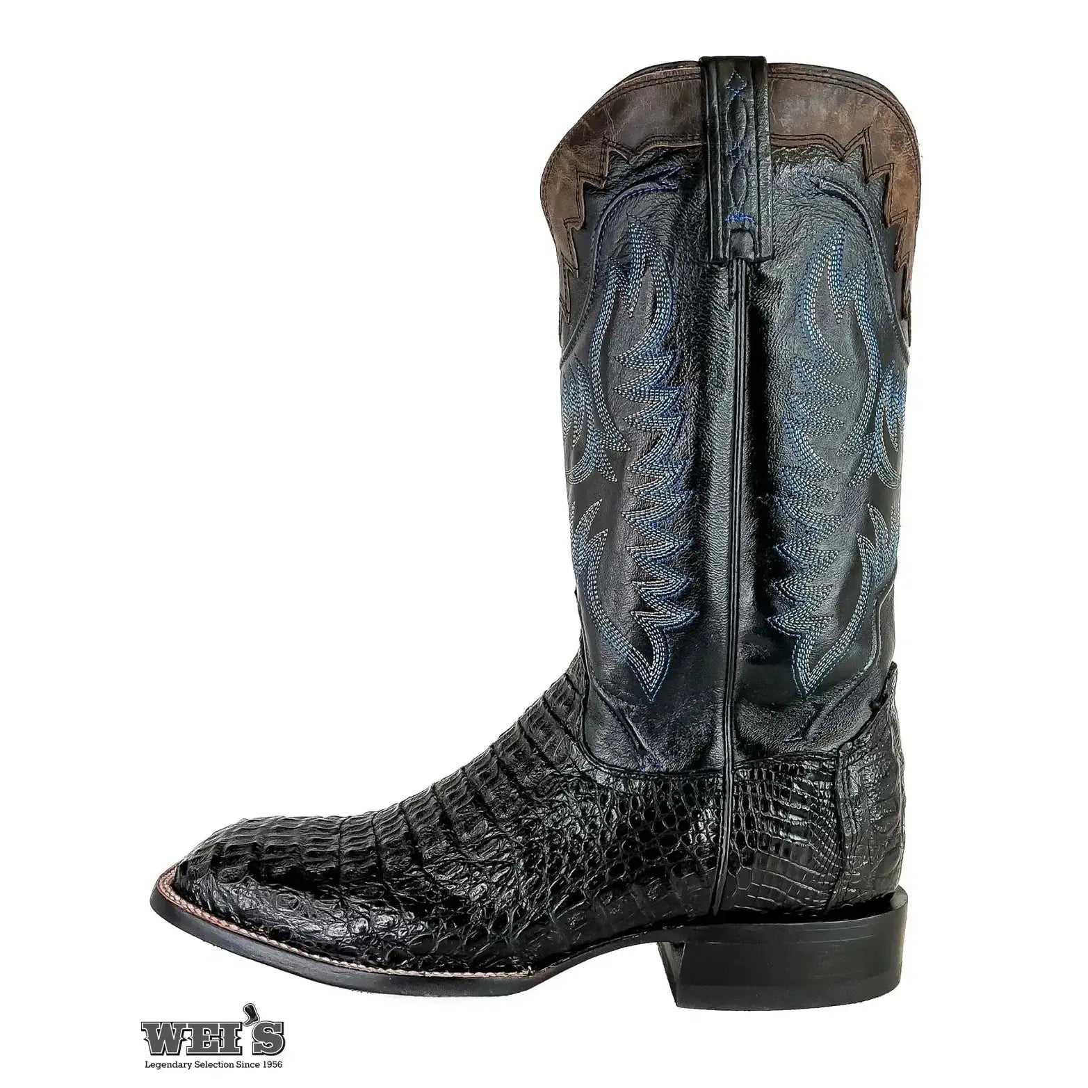 Lucchese Men's Cowboy Boots 14" Exotic Caiman Hornback Square Toe M4547