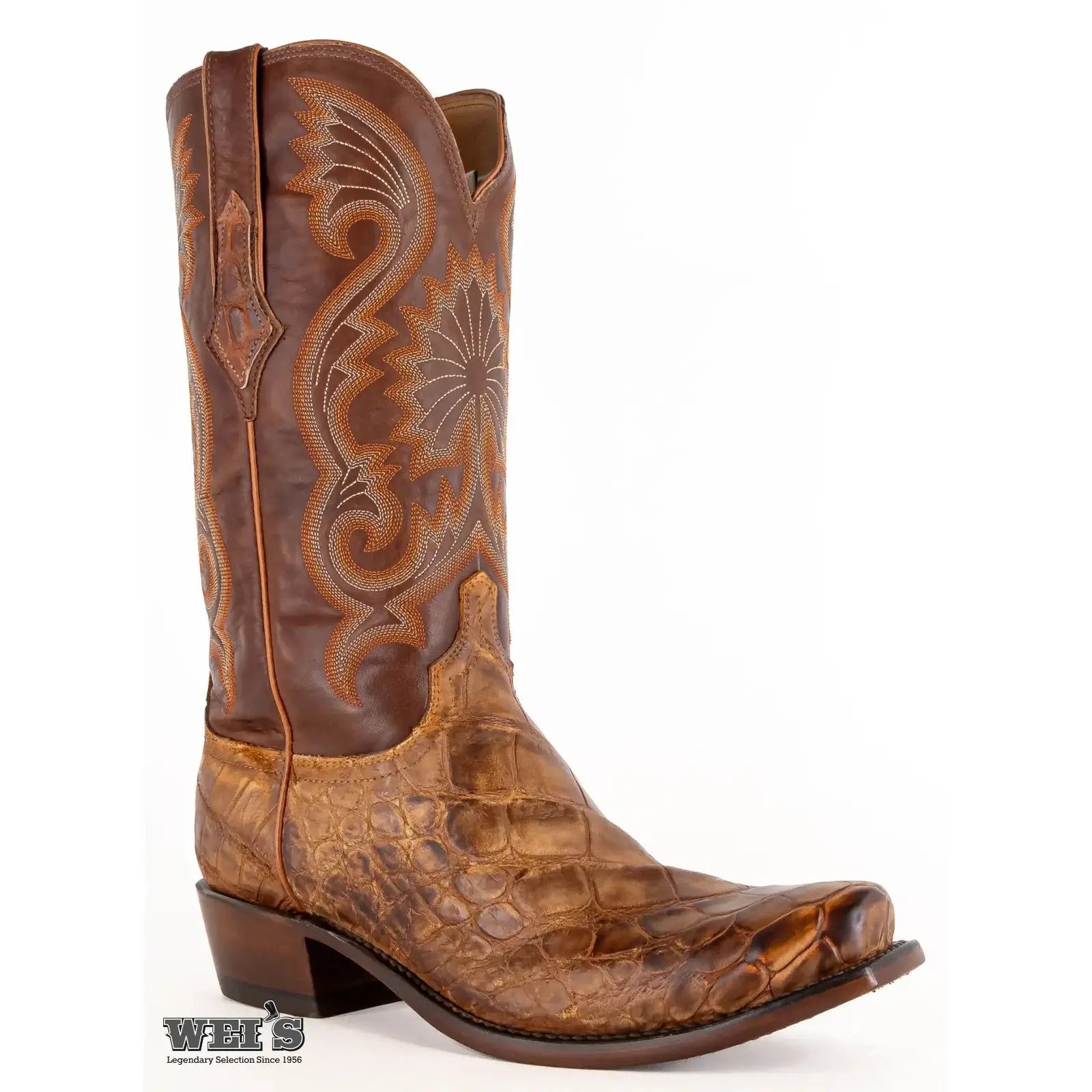 Lucchese Men s Cowboy Boots 14 Exotic Giant Gator Western Square Toe Wei s Western Wear