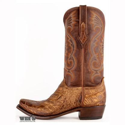 Lucchese Men's Cowboy Boots 14" Exotic Giant Gator Western Square Toe N1184.73