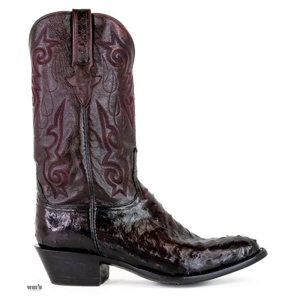 Lucchese Men's Cowboy Boots 14" Exotic Ostrich/Goat E2019.64 - Lucchese Boots