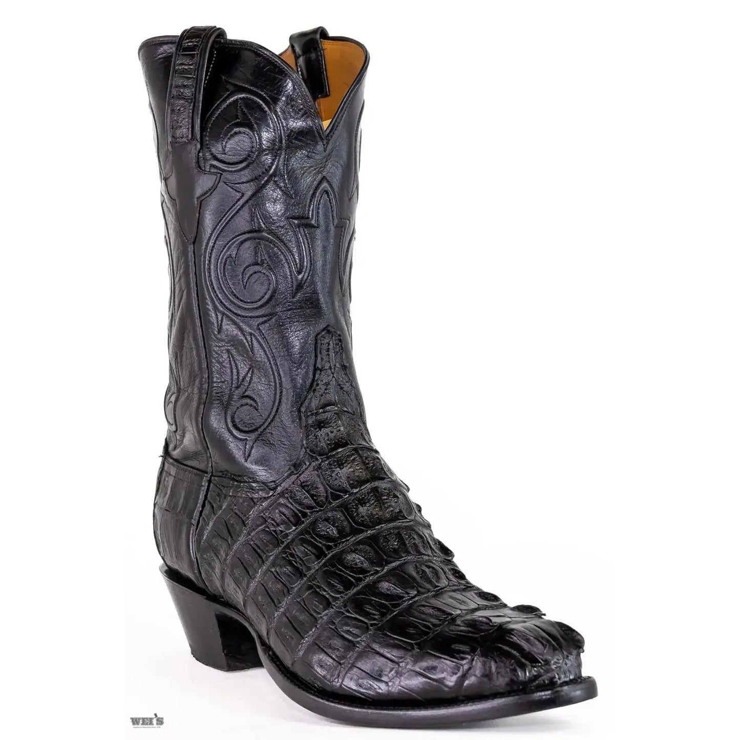 Lucchese Men's Cowboy Boots Exotic Hornback Caiman and Buffalo G9251.64EE