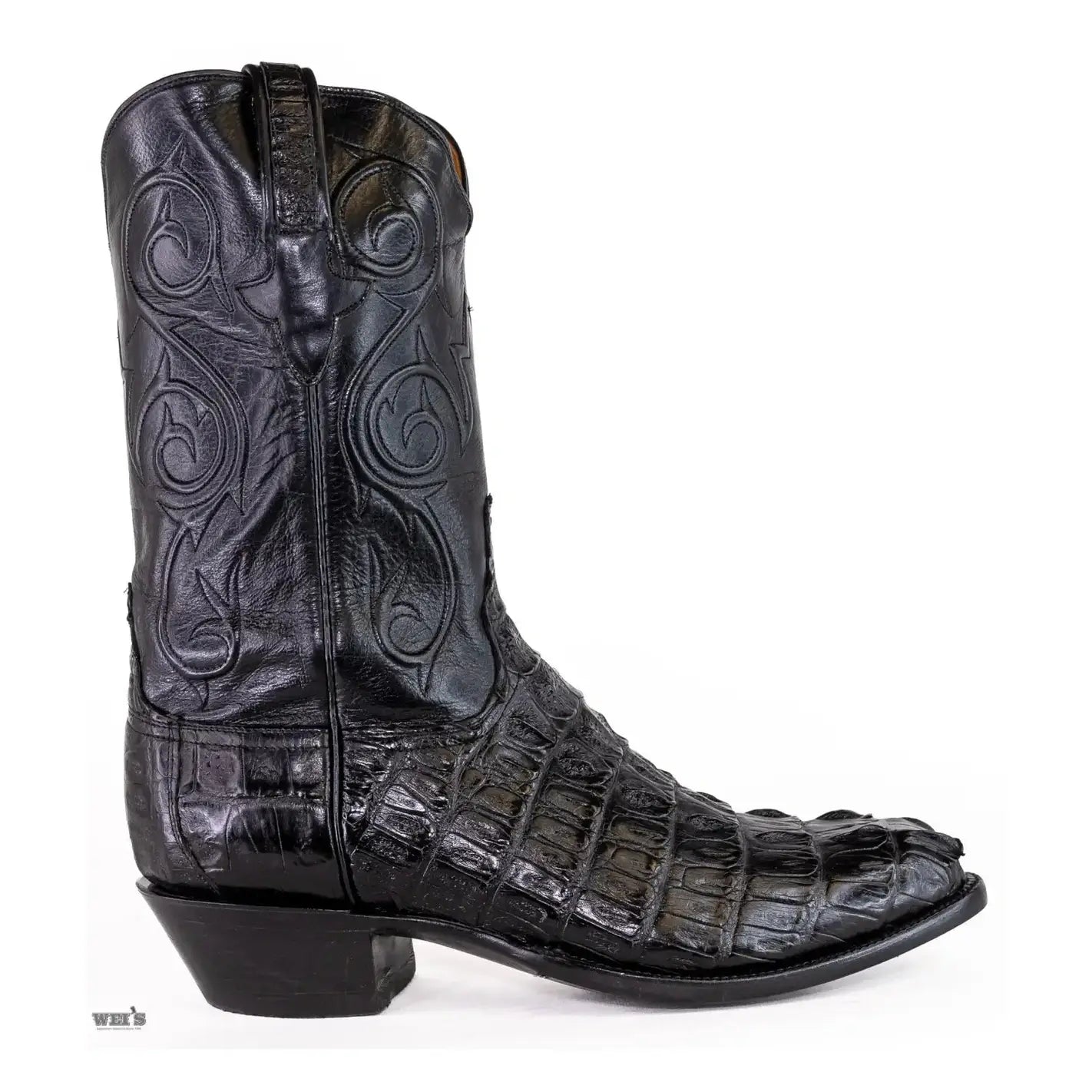 Lucchese Men s Cowboy Boots Exotic Hornback Caiman and Buffalo Wei s Western Wear