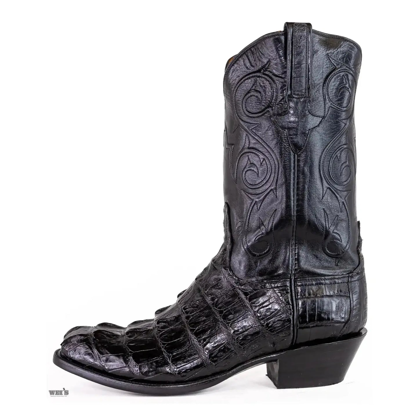 Lucchese Men's Cowboy Boots Exotic Hornback Caiman and Buffalo G9251.64EE