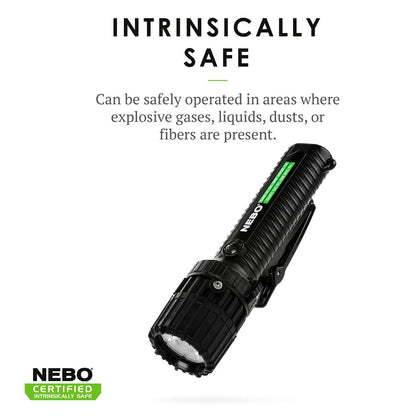 Nebo Focusable LED Flashlight Certified Intrinsically Safe 235 Lumens 6759 - Nebo