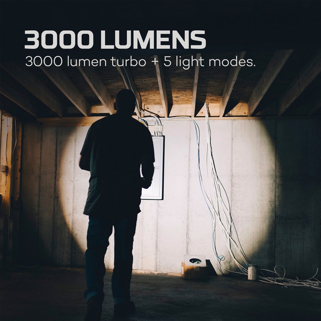nebo 3000 lumen flashlight Nebo Master Series Waterproof Impact-Resistant 3,000 Lumen Flashlight
