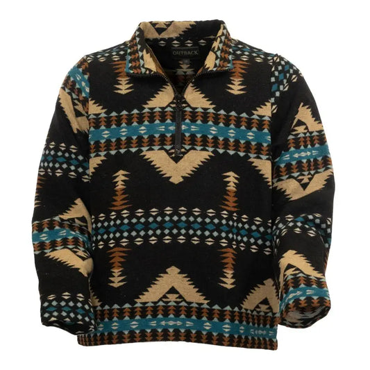 Outback Trading Co. Men’s Henley Quarter Zip Sweater 48736