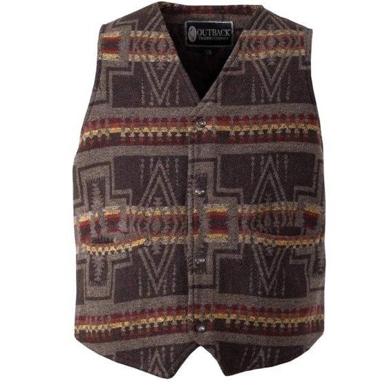 Outback Trading Company Men’s Vest Aztec Owen 29737