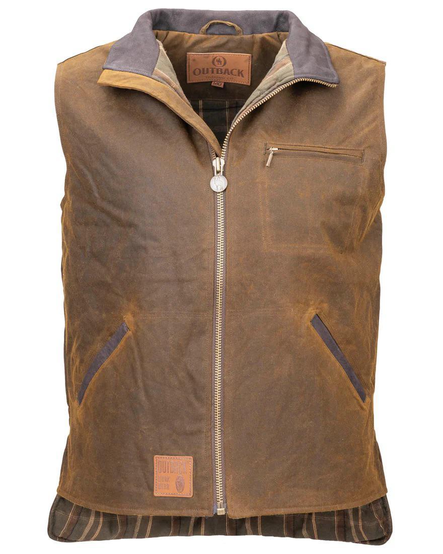 Outback Trading Company Men's Vest Sawback In Field Tan 2143-FTN