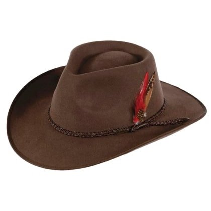 Outback Trading Unisex Hat Wool 3" Brim, 4" Crown Dove Creek 1112