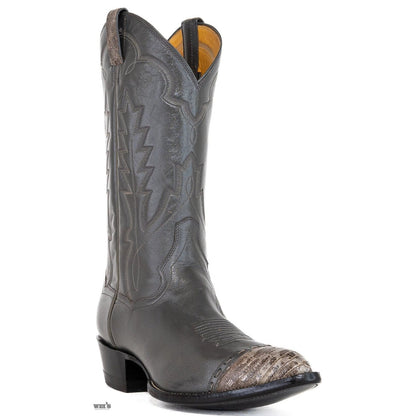 Panhandle Slim Men's Cowboy Boots 13" Cowhide with Snake Details R Toe 1K10