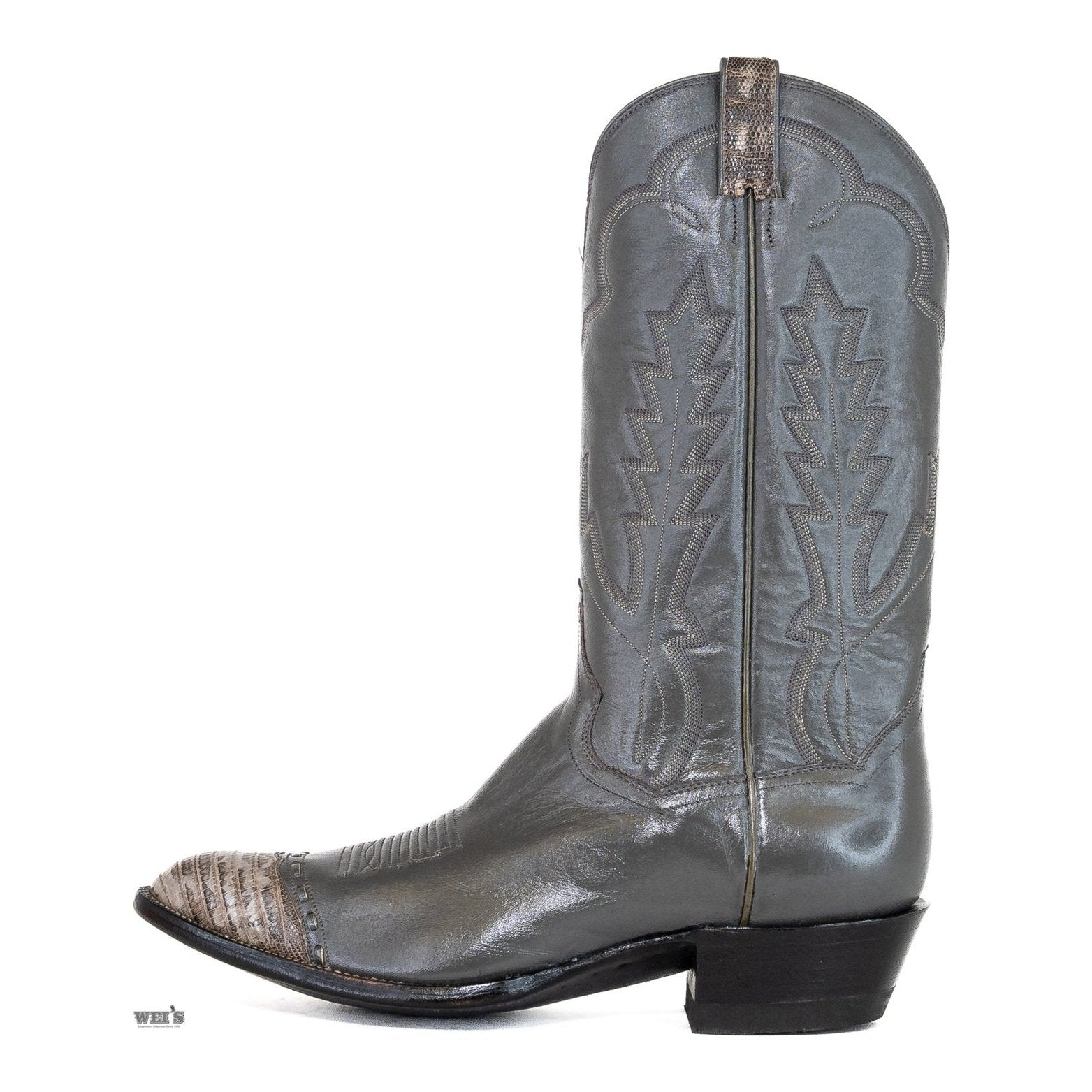 Panhandle Slim Men's Cowboy Boots 13" Cowhide with Snake Details R Toe 1K10