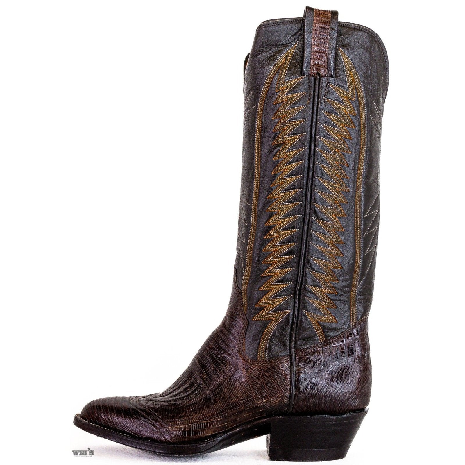 Panhandle Slim Men's Cowboy Boots 13" Exotic Lizard Cowboy Heel R Toe 56638